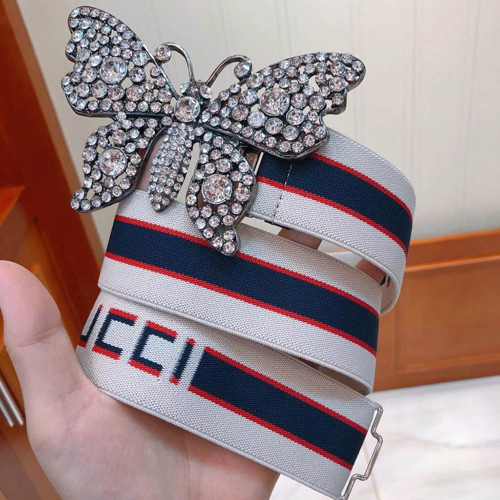 olcson Gucci Stripe Belt With Butterfly Red Black elado Uzlet utanzat budapest replika Celine ov Yves Saint Laurent magyarorszag Prada webaruhaz Alexander McQueen napszemuveg